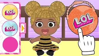 👶 BABY LILY  👶 Dressing up as LOL Surprise DOLLS  Glitter  | L.O.L. Surprise Dolls Cartoons