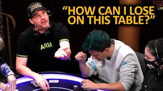 Phil Hellmuth is SO TILTED after @MrBeast OWNS him @HustlerCasinoLive