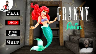 Granny is Ariel (Mermaid) ► Funny Horror Mod Granny ► Full Door Escape