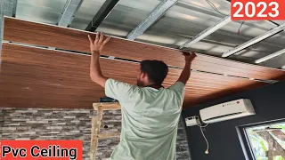 How To Install Pvc Ceiling Panels//पीवीसी सीलिंग किस तरह करें.Pop Design