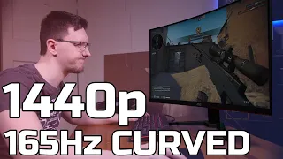 AOC CQ32G2SE Review - 32” Curved 1440p 165Hz Monitor - TechteamGB