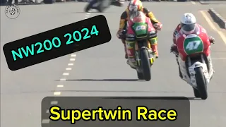 NW200 2024 supertwin Race 🏍💨💥 Peter Hickman & richard cooper really want that win🔥 #roadracing