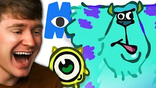 Reacting to MONSTERS INC the ULTIMATE CARTOON Recap! (Parody)