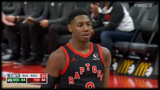 RJ Barrett goes to work on Porzingis