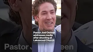 Pastor Joel Osteen addresses media after shooting at Lakewood Church in Houston