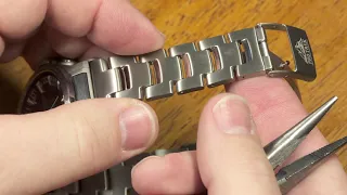 Casio Titanium Bracelet Adjustment