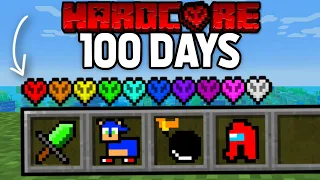 I Made A Custom Mod Every Day For 100 Days In Minecraft Hardcore! [FULL MOVIE]