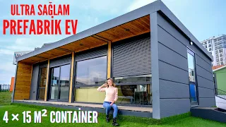 4 x 15 m² Konteynerlerin Küçük Eve İnanılmaz Dönüşümü