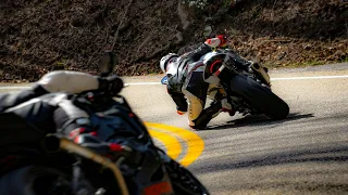 Chasing Fast Fireblade and Ducati on Ultimate Twisty Road