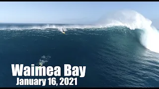 Waimea Bay 1-16-21- Huge waves