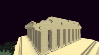 -Minecraft- Building the Parthenon