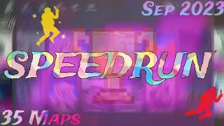 All World Records in Category "Speedrun" - Bhop Pro (September 2023)