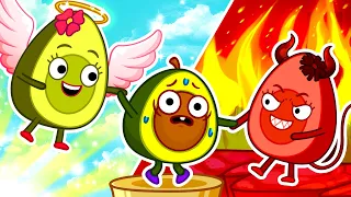 Angel or Demon Family?😉 Avocado Babies Learn Good Habits || Funny Stories for Kids by Pit & Penny 🥑