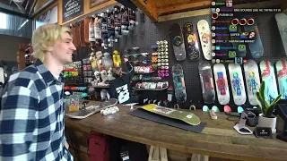 xQc Goes Skateboarding (Full VOD part 1)