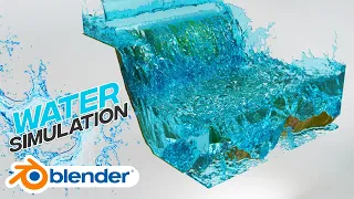 Blender Tutorial Beginner - Easy WATER SIMULATION 2022 ( Realistic Water )