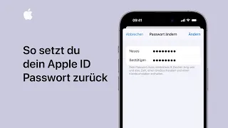 So setzt du auf deinem iPhone dein Apple ID Passwort zurück | Apple Support