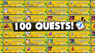 ✅ Complete 100 QUESTS NONSTOP! 🎁🎁 CLAIM FREE GIFTS NEW SEASON! 62 TIERS Box Opening! Brawl Stars