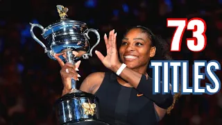 Serena Williams All 73 Singles Titles Match Points | SERENA WILLIAMS FANS