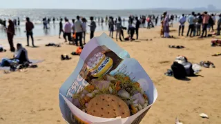 Exploring Famous Bhel Puri Of Mumbai At Juhu Beach Mumbai INDIA 🇮🇳 | Muzammil Khan