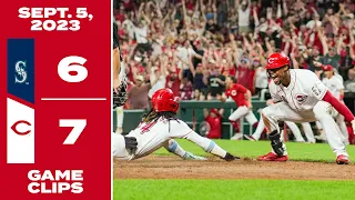 Game Clips 9-5-23 Reds beat Mariners 7-6