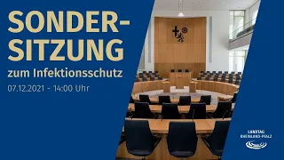 Landtag Rheinland-Pfalz - Sonderplenum zum Infektionsschutz - 07.12.2021