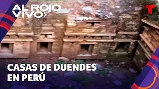 Peruanos descubren edificaciones miniaturas y aseguran que son casas de duendes