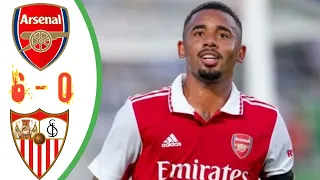 Arsenal vs Sevilla 6-0 All Goals || Extended Highlight 2022 HD