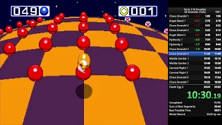 Sonic 3 & Knuckles - All Emeralds (Tails) World Record (51:58)