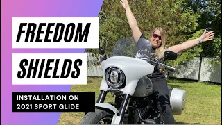 Freedom Shields Windscreen Installation on 2021 Harley Davidson Sport Glide