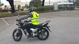 How to do slow turns on a motorcycle with tai from Elite motorcycle training