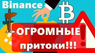 СЛИВАЮТ Биткоин И не только в Ожидании данных по Инфляции в США? Binance ОГРОМНЫЕ притоки!!!