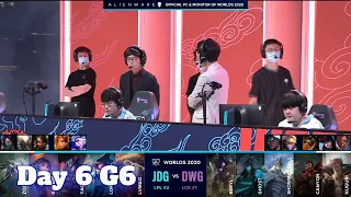 JDG vs DWG | Day 6 Group B S10 LoL Worlds 2020 | JD Gaming vs DAMWON Gaming - Groups full game