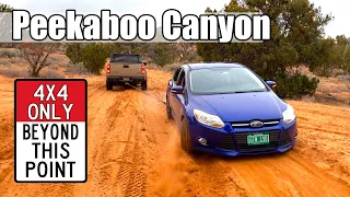 2WD / AWD Not Recommended - Peekaboo Canyon Slot Canyon Trail - Super Sandy