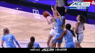 North Carolina vs. Wake Forest Women's Basketball Highlights (2020-21)