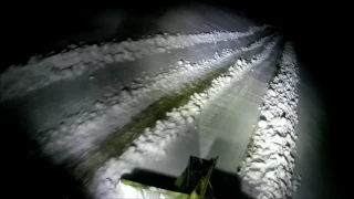 tz-4k-14 snow plow at night