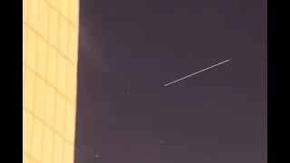 Пролёт космического корабля "Союз МС-06", возле МКС, 13.09.2017, в небе над Москвой