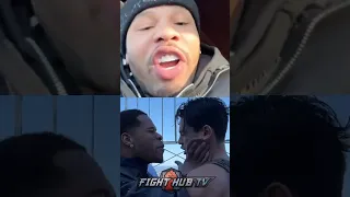 Gervonta Davis REACTS to Devin Haney SHOVING Ryan Garcia in face off!