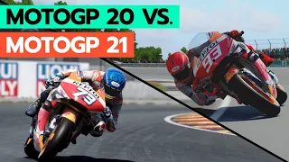 MotoGP 20 vs. MotoGP 21 | Graphics, Physics & Sound Comparison