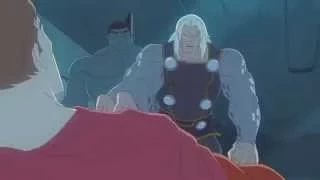 Thor and hulk take down hyperion(Avegers asseble)