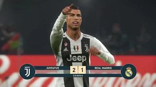 PES 2019 - Cristiano Ronaldo vs Real Madrid  | Gameplay PC | UEFA Champions League