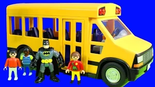 Kids Go On Fieldtrip And Ride On A School Bus | Creative Play Story