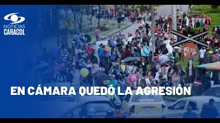 Durante protestas de profesores por sistema de salud, docente denunció agresiones