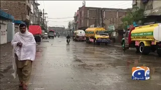 Faisalabad mein waqfay waqfay se barish jari mausam sard