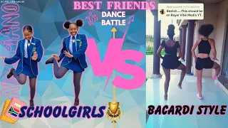 Best Friends Dance Battle: Amapiano Schoolgirls vs Bacardi Style #dancing