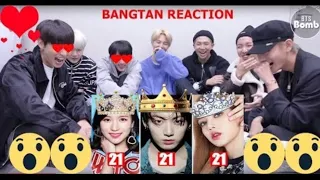 BTS reaction to Blackpink Lisa Vs BTS Jungkook Vs Twice Mina Childhood/Transformation