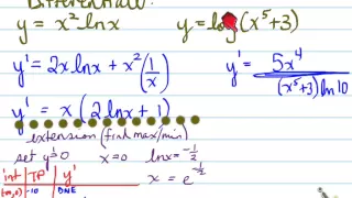 MCV unit 5 lesson  5 general log derivative