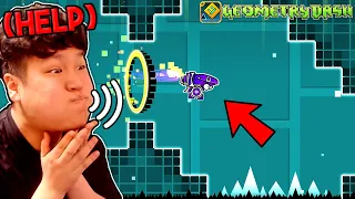 Playing Geometry Dash with MY VOICE! [#2] Time Machine: HARDER OFFICIAL LEVELS