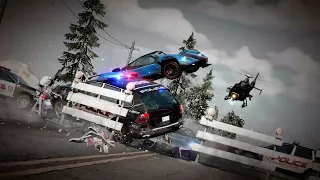 The CRAZIEST Car Crash EVER!!! - Need for Speed: Hot Pursuit Remastered