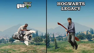 I turned GTA 5 into Hogwarts Legacy! (mods)