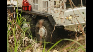 Real hiking and engine sound without background music.( Cross RC BC8 Mammoth Truck 8x8 MAZ-537)